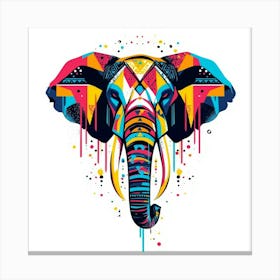 Elephant Head Canvas Print