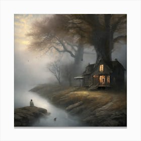 House In The Woods 1 Canvas Print