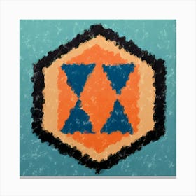 Tidal Echo Hexahedron Canvas Print