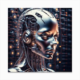 Futuristic Female Robot 8 Canvas Print