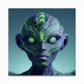 Alien Face 1 Canvas Print