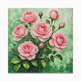 Pink Roses Canvas Print