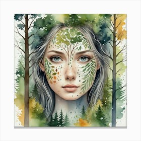 Forest Girl Canvas Print