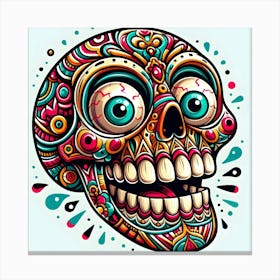 Skull Of The Day 1 Canvas Print