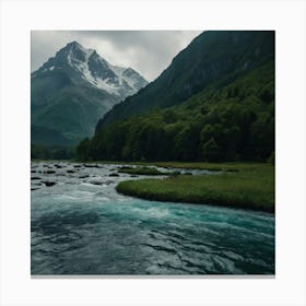 River In The Mountains 1 Canvas Print