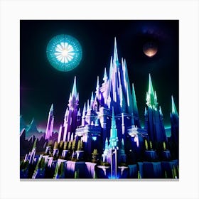 Frozen Castle Canvas Print