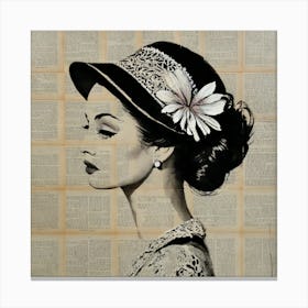 Hat Lady Canvas Print