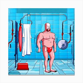 Gym Series IV - Tom Ghost Canvas Print