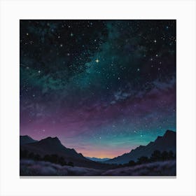 Night Sky 5 Canvas Print