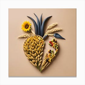 Heart Of Wheat Canvas Print