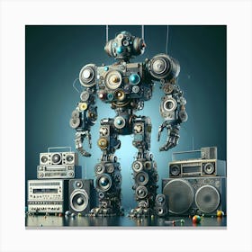 Digital Robot02 Canvas Print