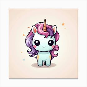 Cute Unicorn 199 Canvas Print