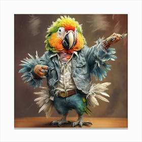 Parrot 45 Canvas Print