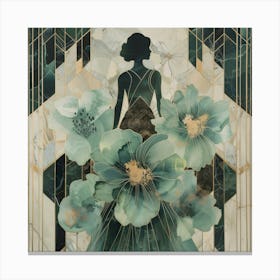 Deco Woman Canvas Print