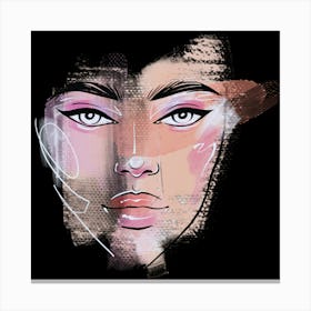 Face Painting Canvas Print