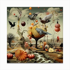 Birds In The Sky Canvas Print