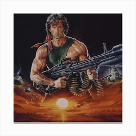 Rambo film art Stampe su tela