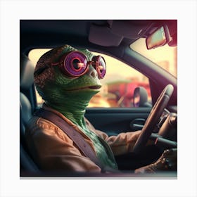 Alien Car 4 1 Canvas Print