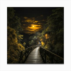 Moonlight Path Canvas Print