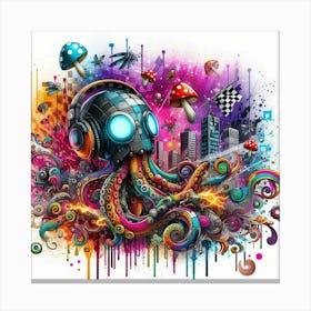 Octopus 19 Canvas Print