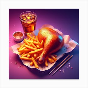 Chicken Food Restaurant36 Canvas Print