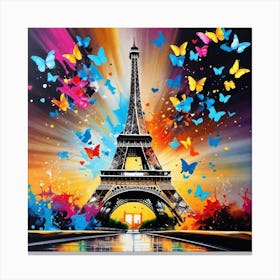 Butterflies In Paris 38 Canvas Print