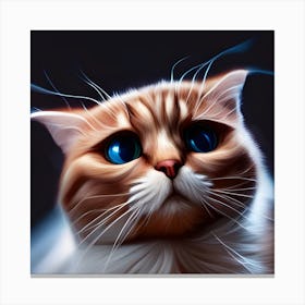 Cat Portrait Canvas Print