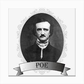 Edgar Allan Poe Portrait Canvas Print