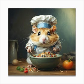 Chef Hamster 18 Canvas Print