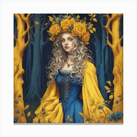 Flower witch Canvas Print