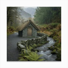 Cottage In The Forest 5 Canvas Print