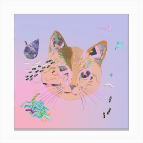 Cat Galaxy Print Canvas Print