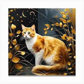 Golden Cat 32 Canvas Print