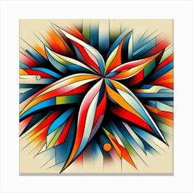 Abstract modernist Starfish 4 Canvas Print