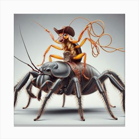 Cockroach And Cowboy 1 Canvas Print