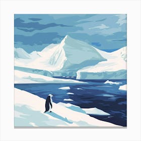 Penguin In Antarctica Canvas Print