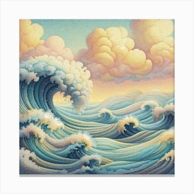 Sea waves 2 Canvas Print