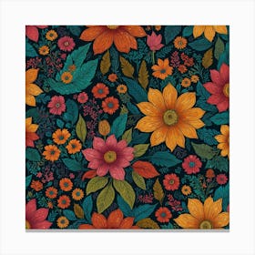 Floral Pattern 24 Canvas Print