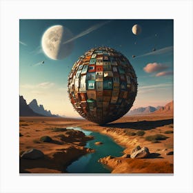 Spaceship Canvas Print