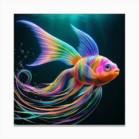 Neon Fish 6 Canvas Print