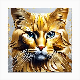 Golden Cat 21 Canvas Print