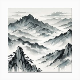 Chinese Mountains Canvas Print