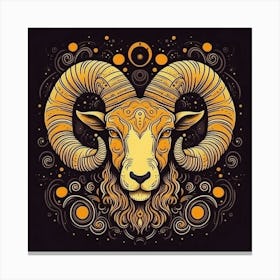 Ram Zodiac Canvas Print
