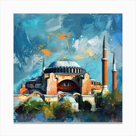 Blue Mosque Canvas Print