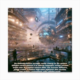 Futuristic Cityscape 54 Canvas Print