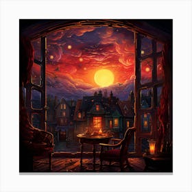 Night In The City 1 Canvas Print