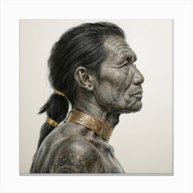 Aztec Man Canvas Print
