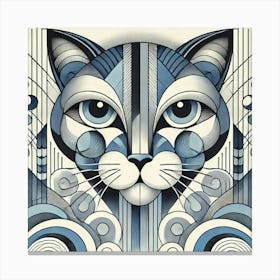 Craven Paw City Cat Canvas Print