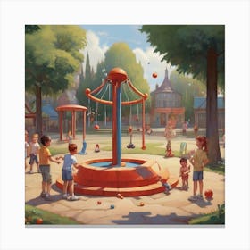 Disney Park Canvas Print