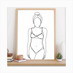 Woman In A Bikini 6 Canvas Print